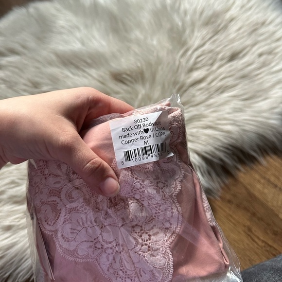 FREE PEOPLE x HAH Back Off Bodysuit In Copper Rose - Picture 3 of 3